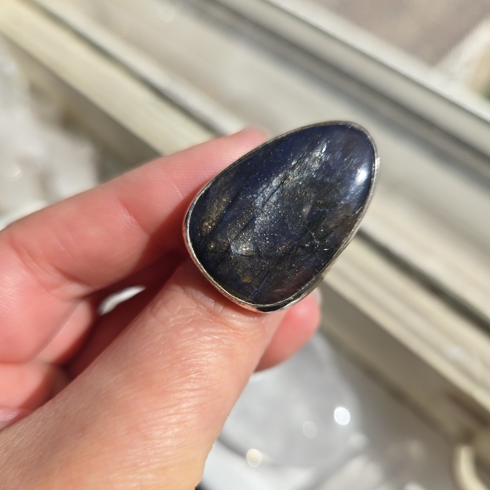 Blue Labradorite Ring - image 7